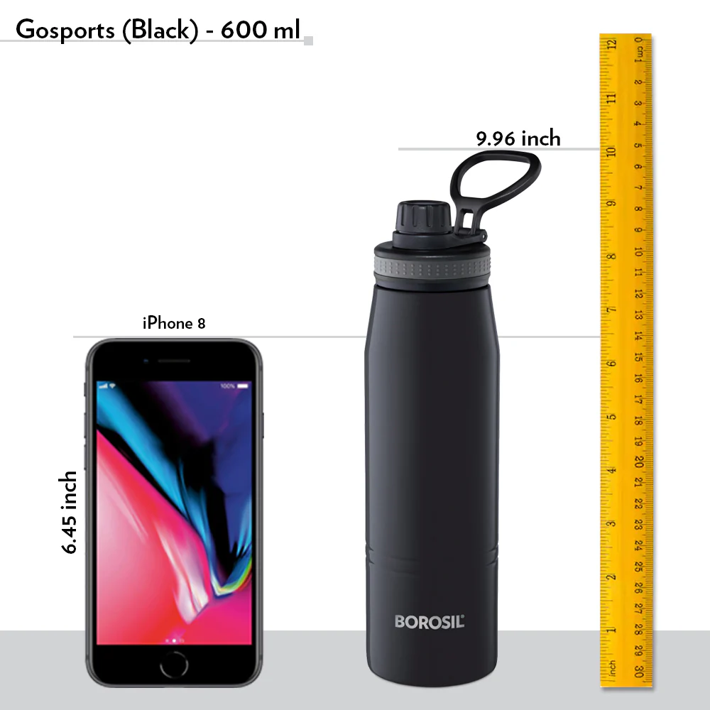 Borosil Gosport Black Personalise, 600ml - Image 3