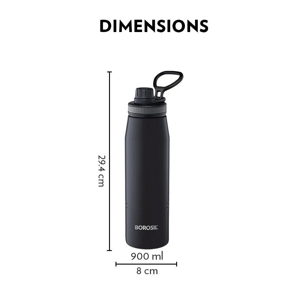 Personalised Gosport Double Wall Bottle, Black - Image 7