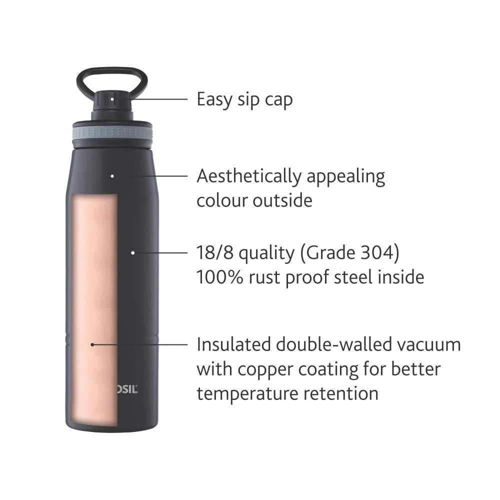Personalised Gosport Double Wall Bottle, Black - Image 8