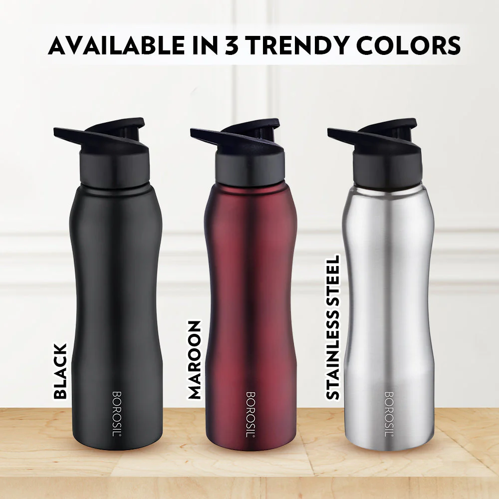 Personalised Grip n Sip Single Wall Bottle, Black - Image 9