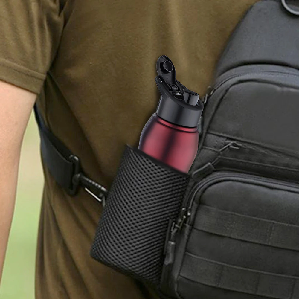 Grip n Sip Single Wall Bottle, Maroon - Image 4