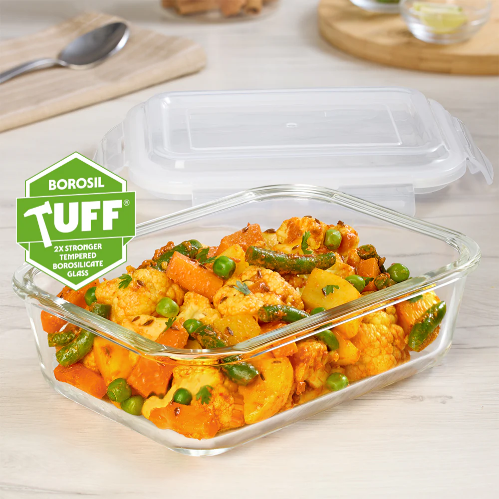 Tuff-Glass Klip n Store, Rectangular Container - Image 2