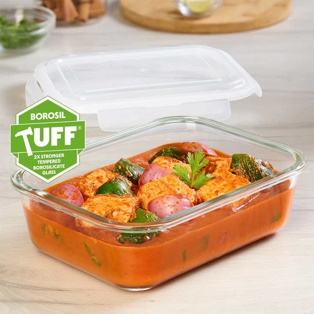 Tuff-Glass Klip n Store, Rectangular Container - Image 2