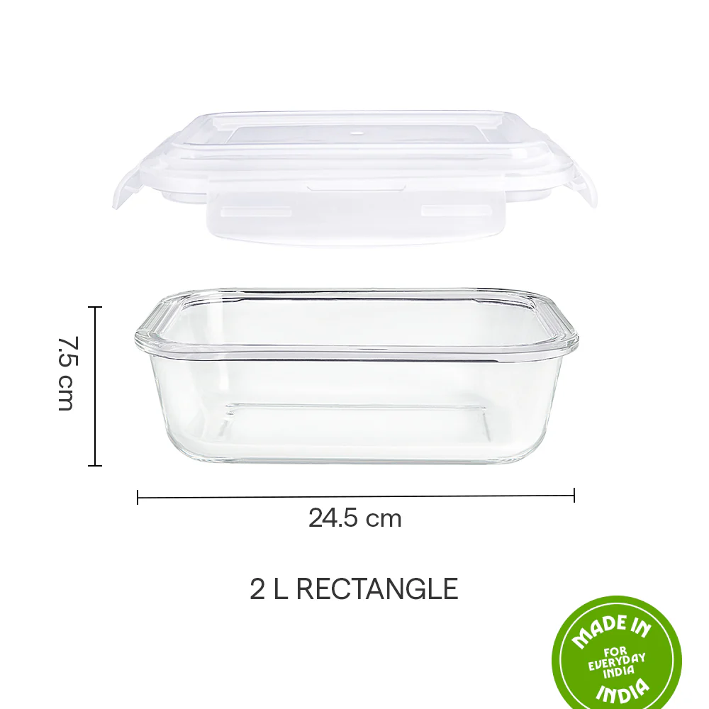 Tuff-Glass Klip n Store, Rectangular Container - Image 3