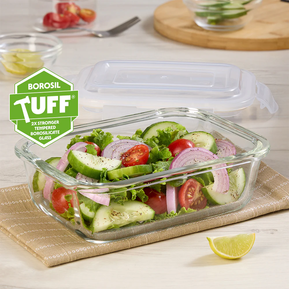 Tuff-Glass Klip n Store, Rectangular Container - Image 2
