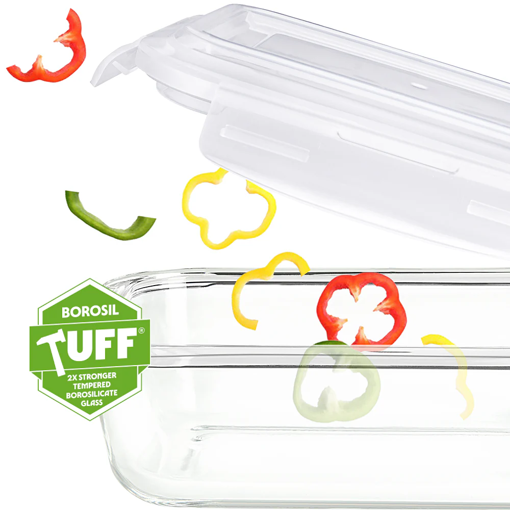 Tuff-Glass Klip n Store, Rectangular Container - Image 4