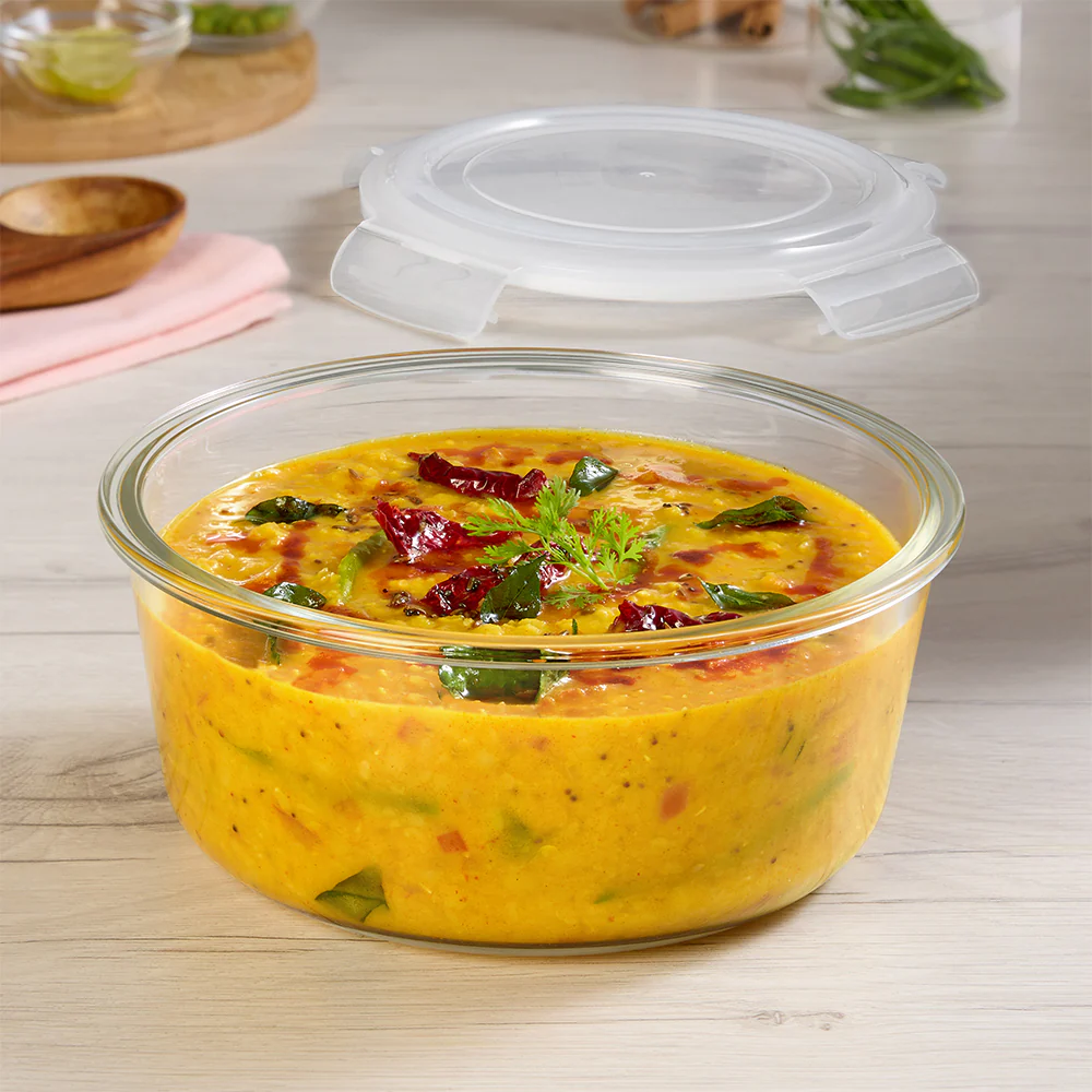 Tuff-Glass Klip n Store, Round Container