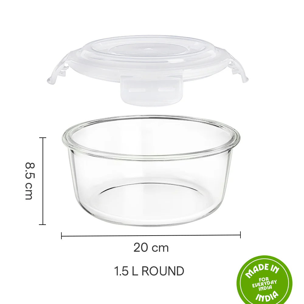 Tuff-Glass Klip n Store, Round Container - Image 3