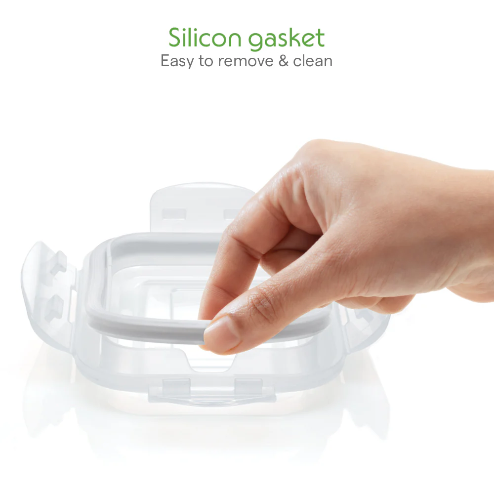 Klip n Store Square Glass Container, 400 ml - Image 7