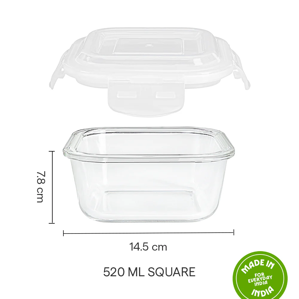 Tuff-Glass Klip n Store, Square Container - Image 3