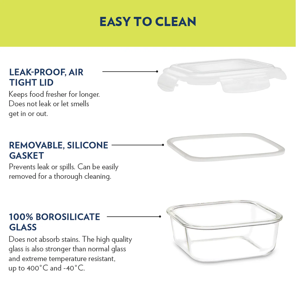 Tuff-Glass Klip n Store, Square Container - Image 13