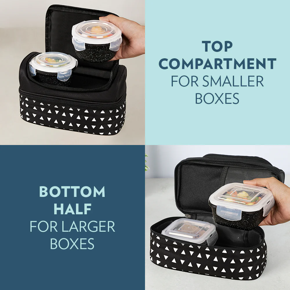 Universal Glass Lunchbox, Kube Black - Image 4