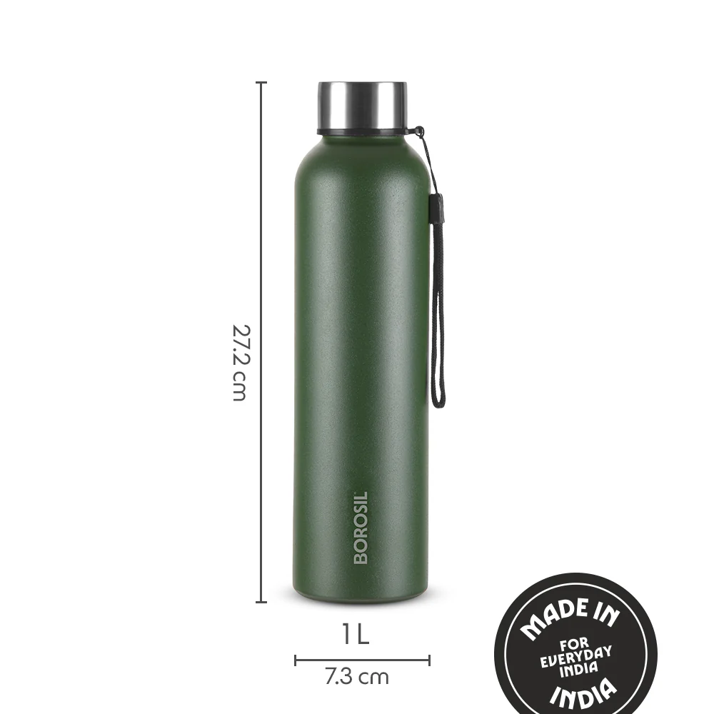 Laguna Stainless Steel  Single Wall Bottle, Green - Image 3