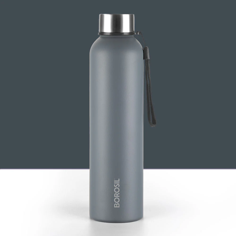 Laguna Stainless Steel Single Wall Bottle, Grey - Image 3