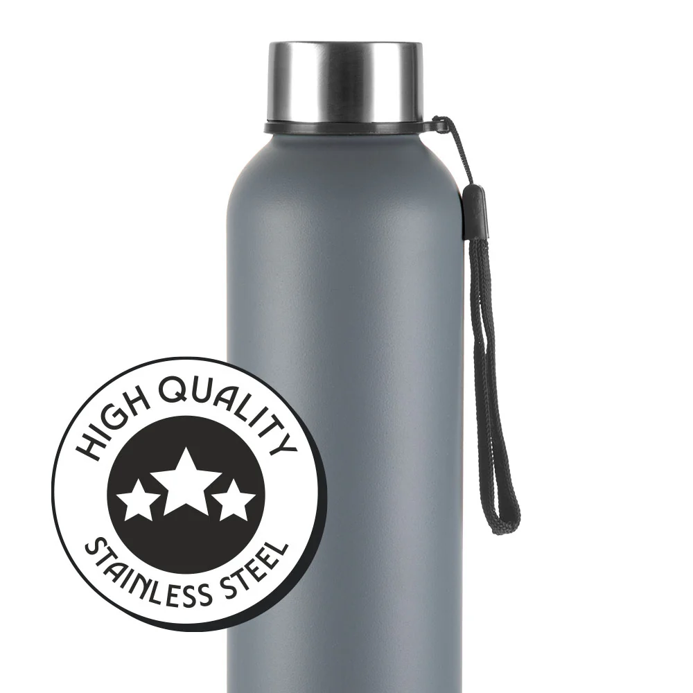 Laguna Stainless Steel Single Wall Bottle, Grey - Image 4
