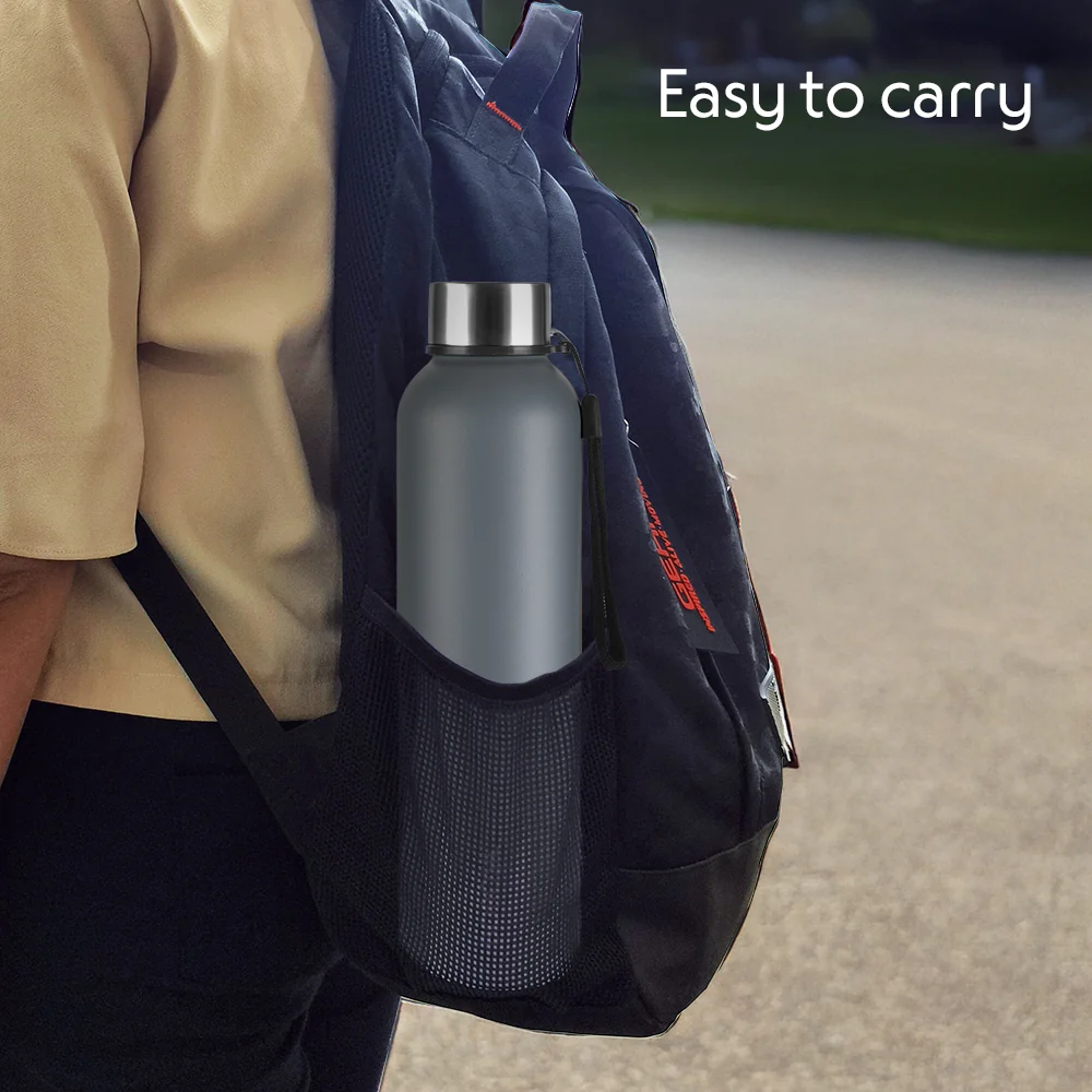 Laguna Stainless Steel Single Wall Bottle, Grey - Image 8