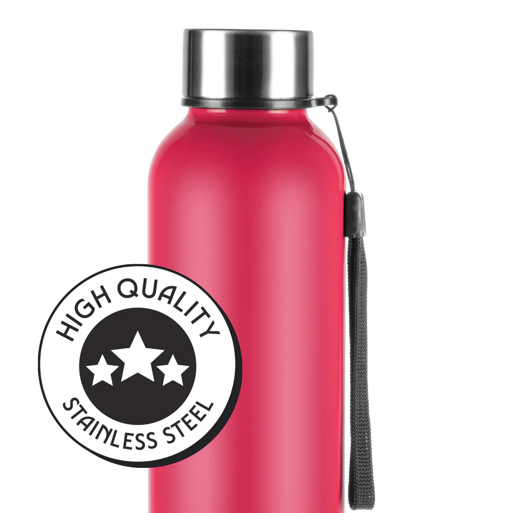Laguna Stainless Steel Single Wall Bottle, Red - Image 4