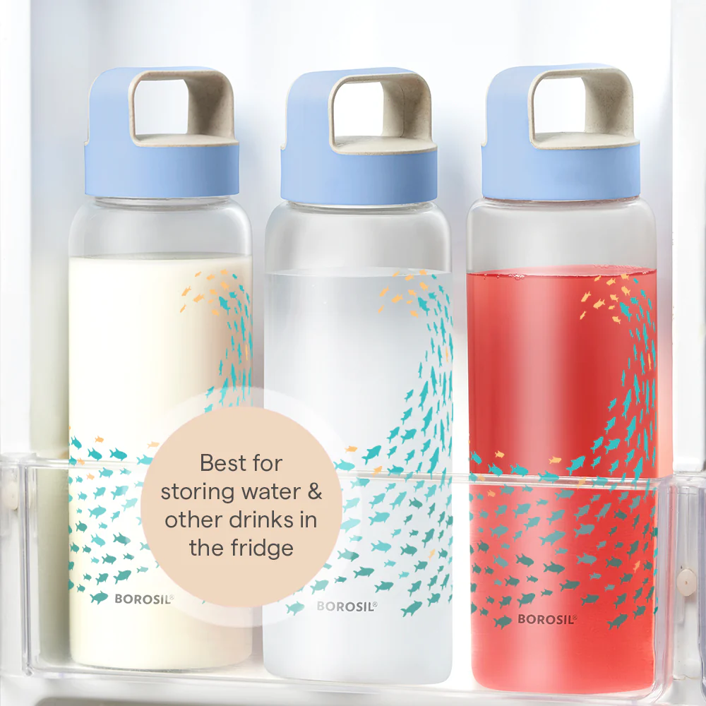 Marina Wide Mouth Printed Glass Bottle - Image 7