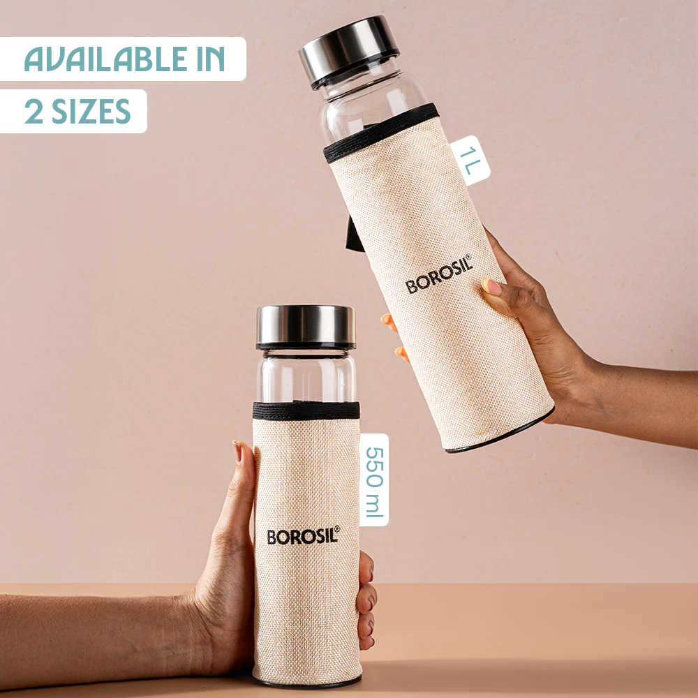 Neo Clear Glass Bottle Wide Mouth w Jute Cover - Image 8