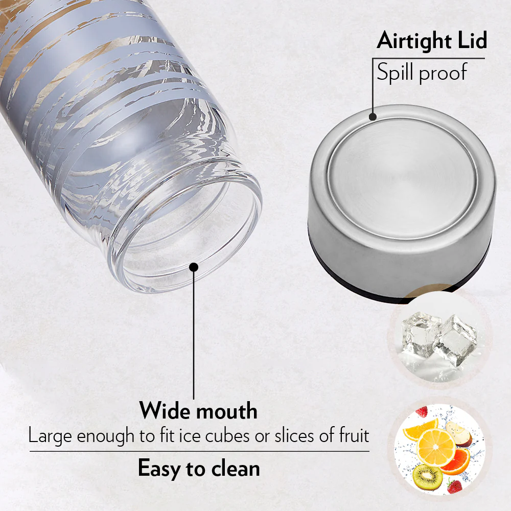 Neo Wide Mouth Glance Glass Bottle - Image 6