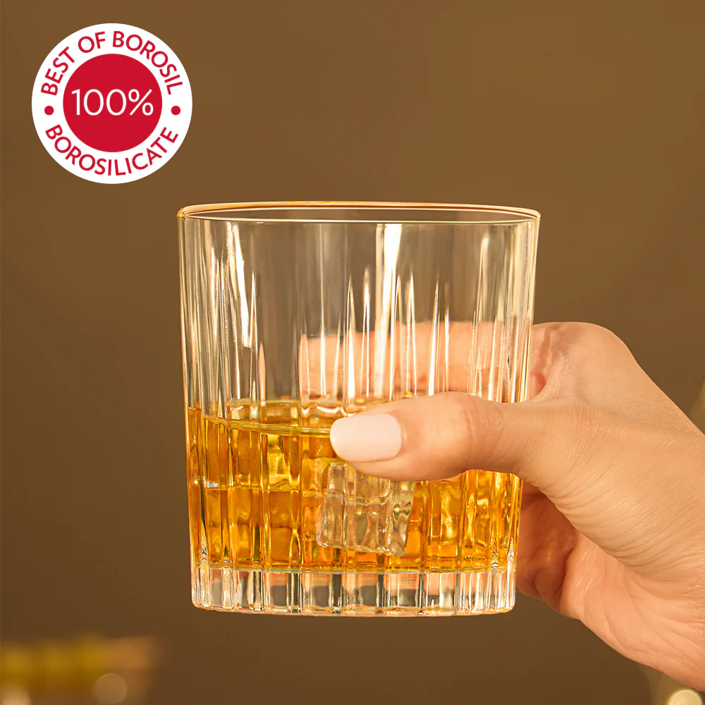 Borosil Noble Whiskey Glass Set - Image 4