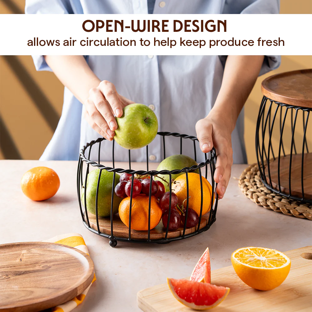 Orchard Fruit & Veggie Basket Set - Image 7