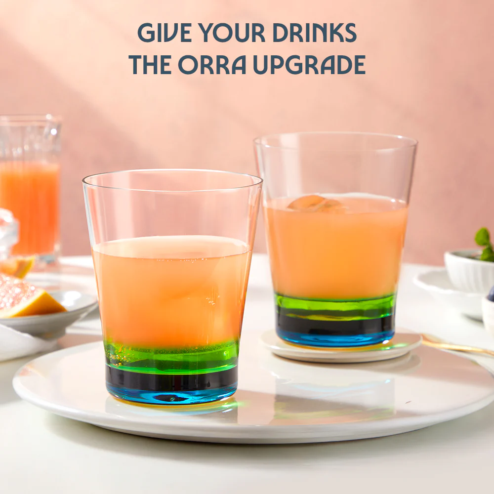 Orra Glass Tumbler Set, Blue - Image 7