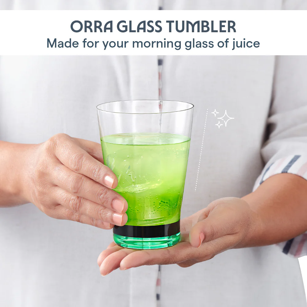 Orra Glass Tumbler Set, Green - Image 4