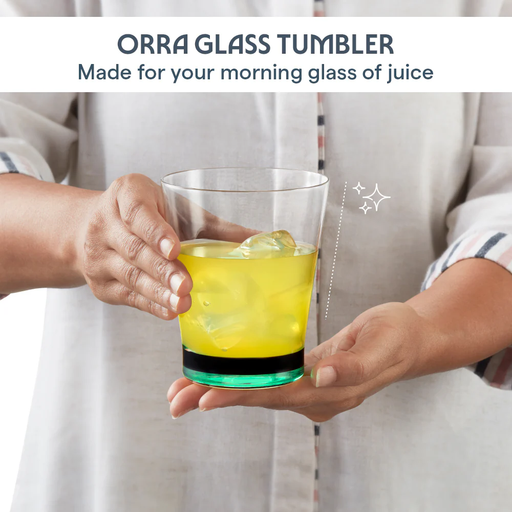 Orra Glass Tumbler Set, Green - Image 4