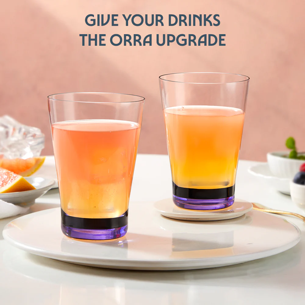 Orra Glass Tumbler Set, Purple - Image 7