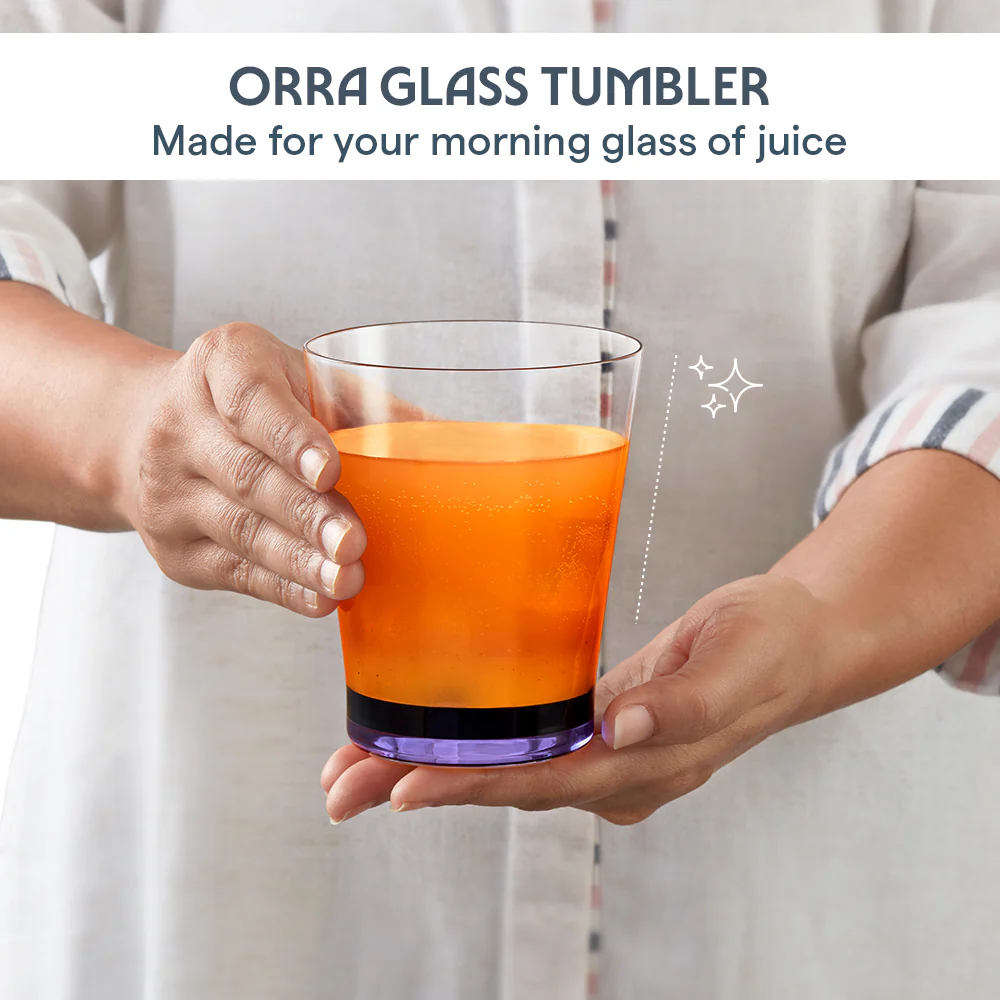 Orra Glass Tumbler Set, Purple - Image 4