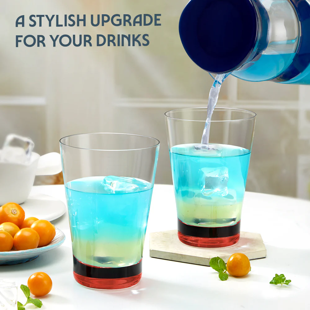 Orra Glass Tumbler Set, Red - Image 6