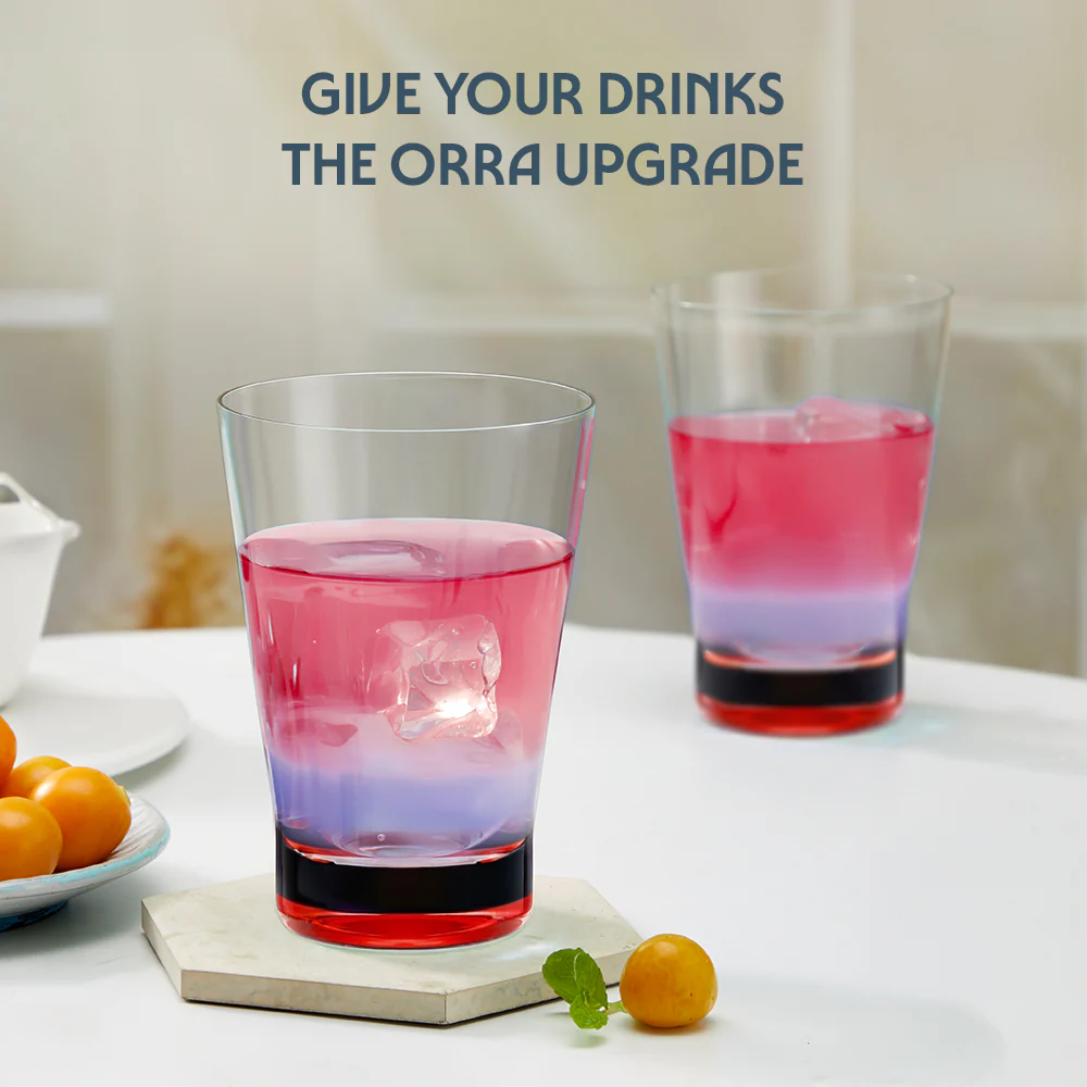 Orra Glass Tumbler Set, Red - Image 7