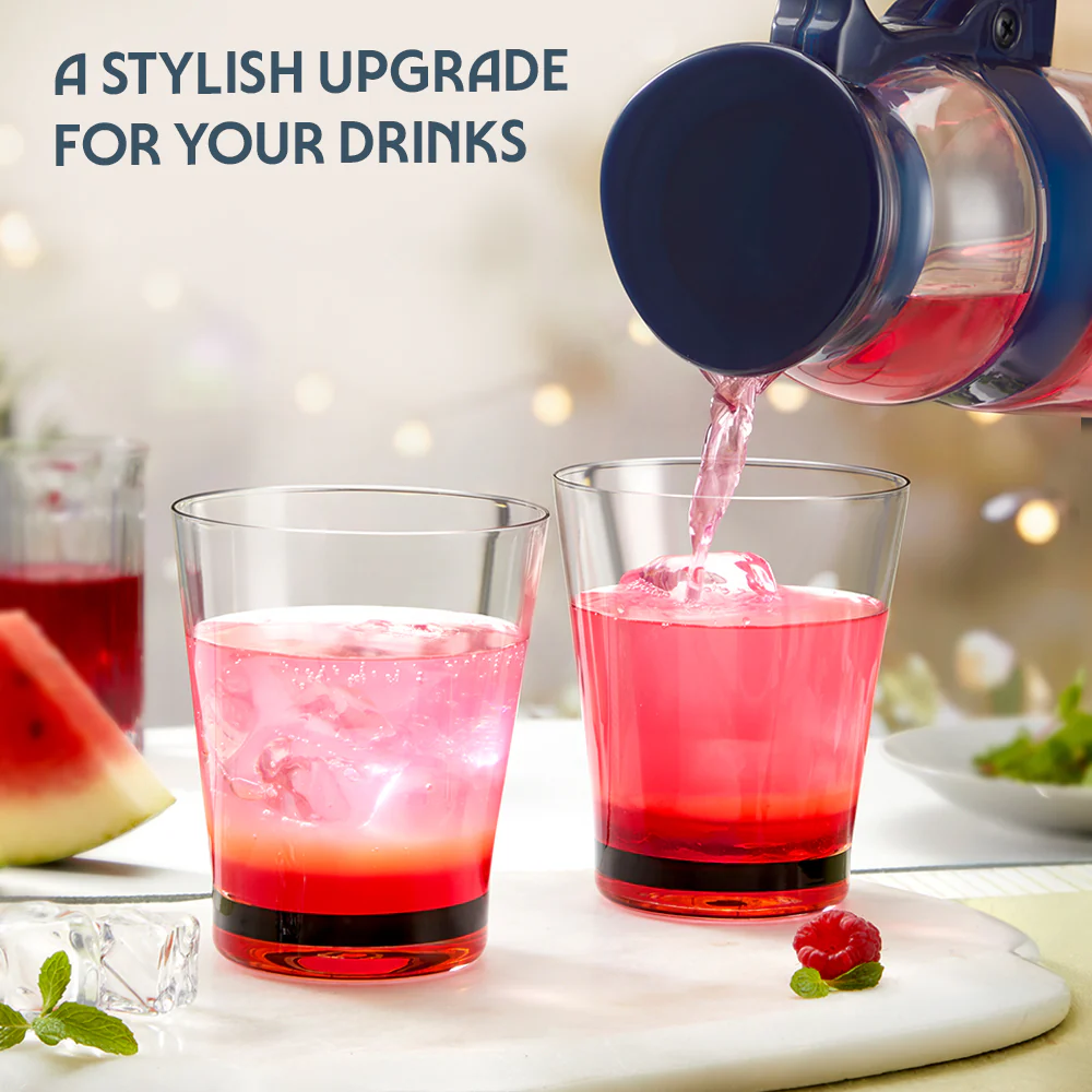 Orra Glass Tumbler Set, Red - Image 6
