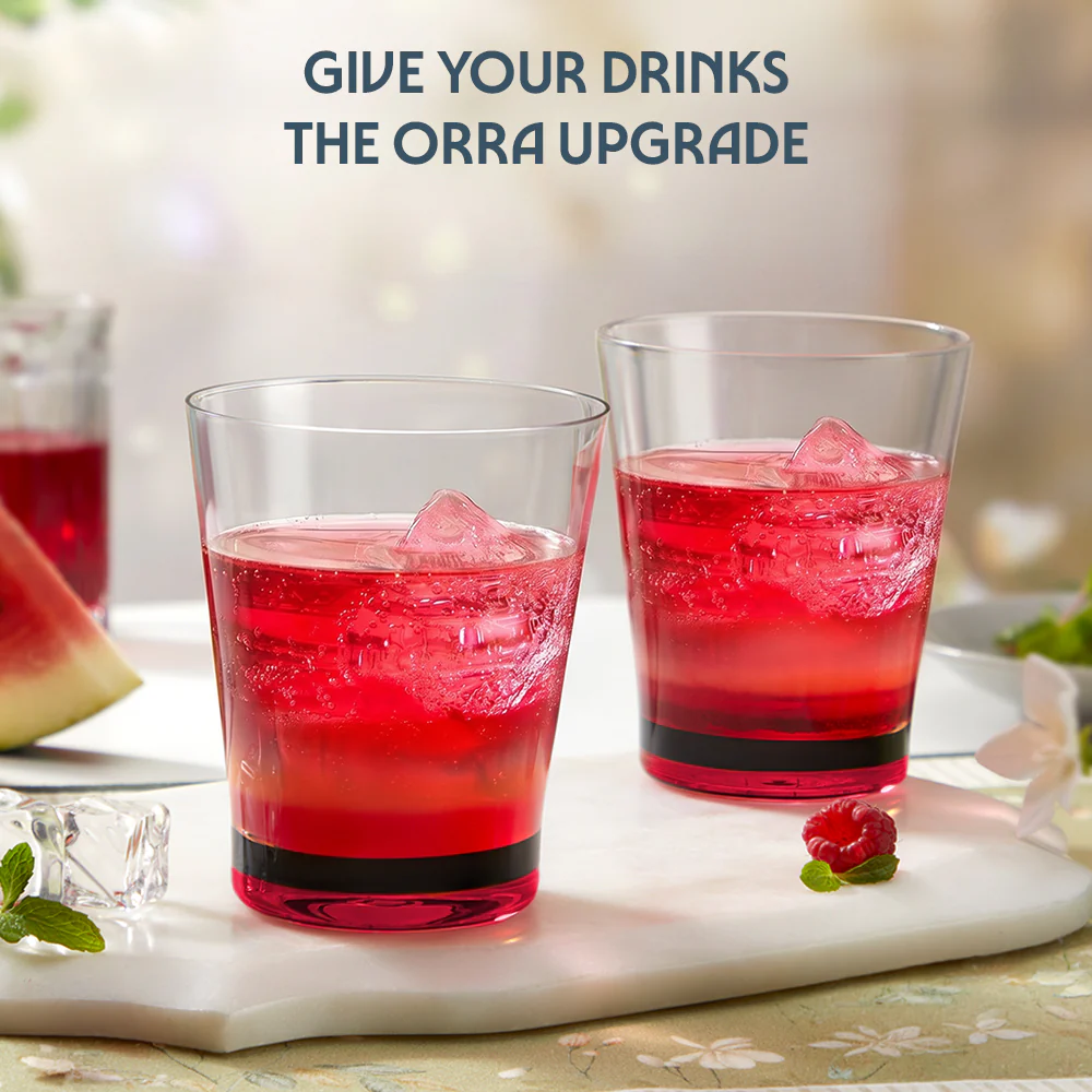 Orra Glass Tumbler Set, Red - Image 7
