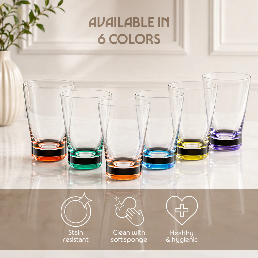 Orra Glass Tumbler Set, Yellow - Image 8
