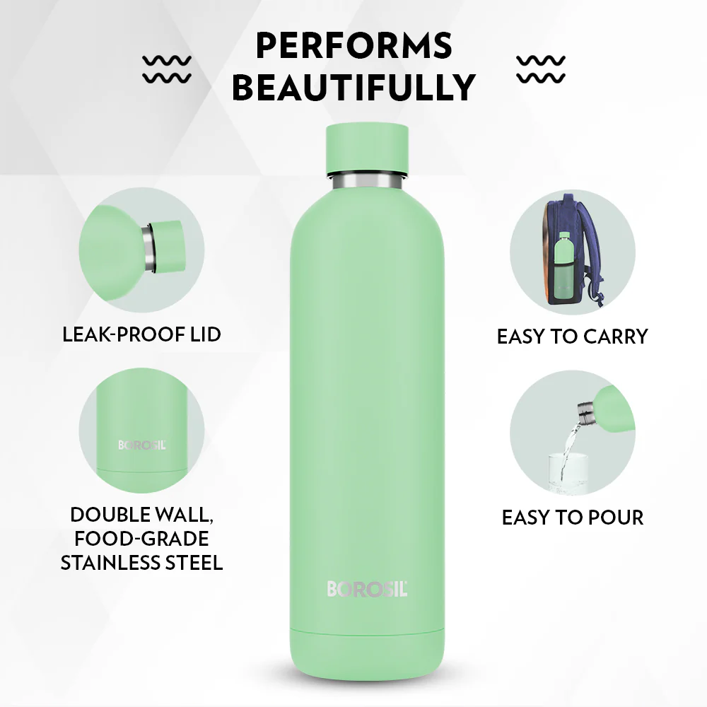 Personalised Pacific Double Wall Bottle, Light Green - Image 5