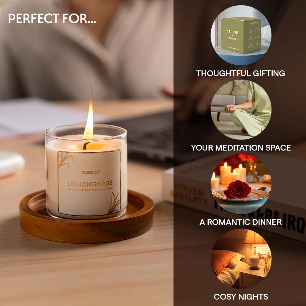 Lemongrass Soy Wax Candle - Image 3