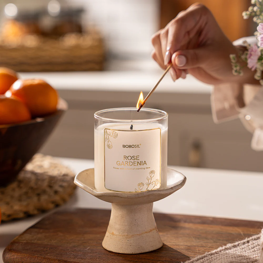 Rose Gardenia Soy Wax Candle - Image 2
