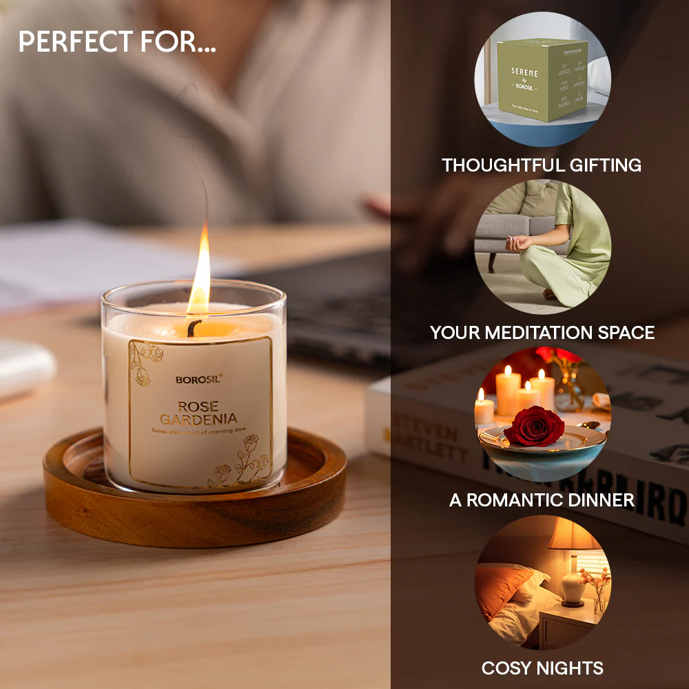 Rose Gardenia Soy Wax Candle - Image 3