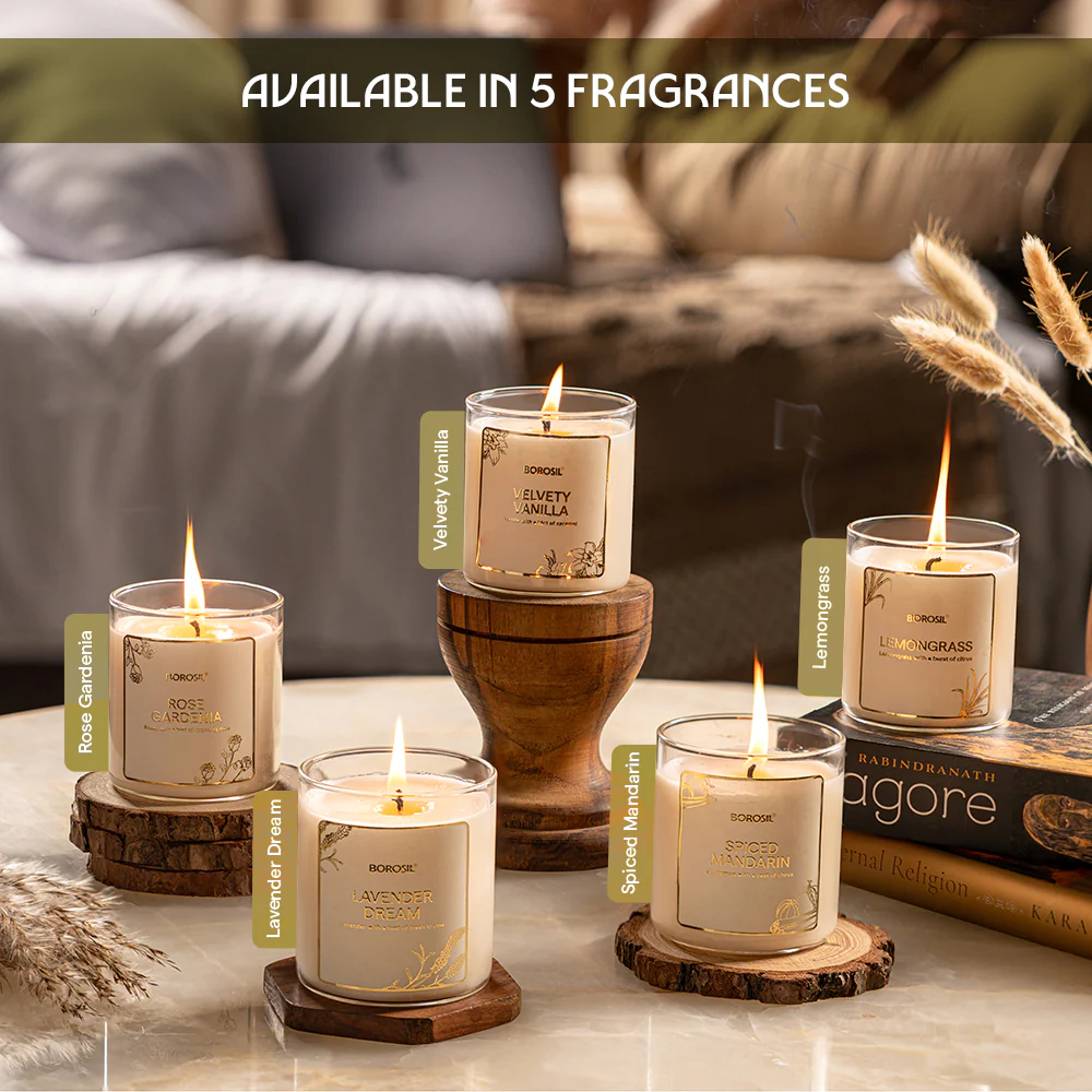 Rose Gardenia Soy Wax Candle - Image 9