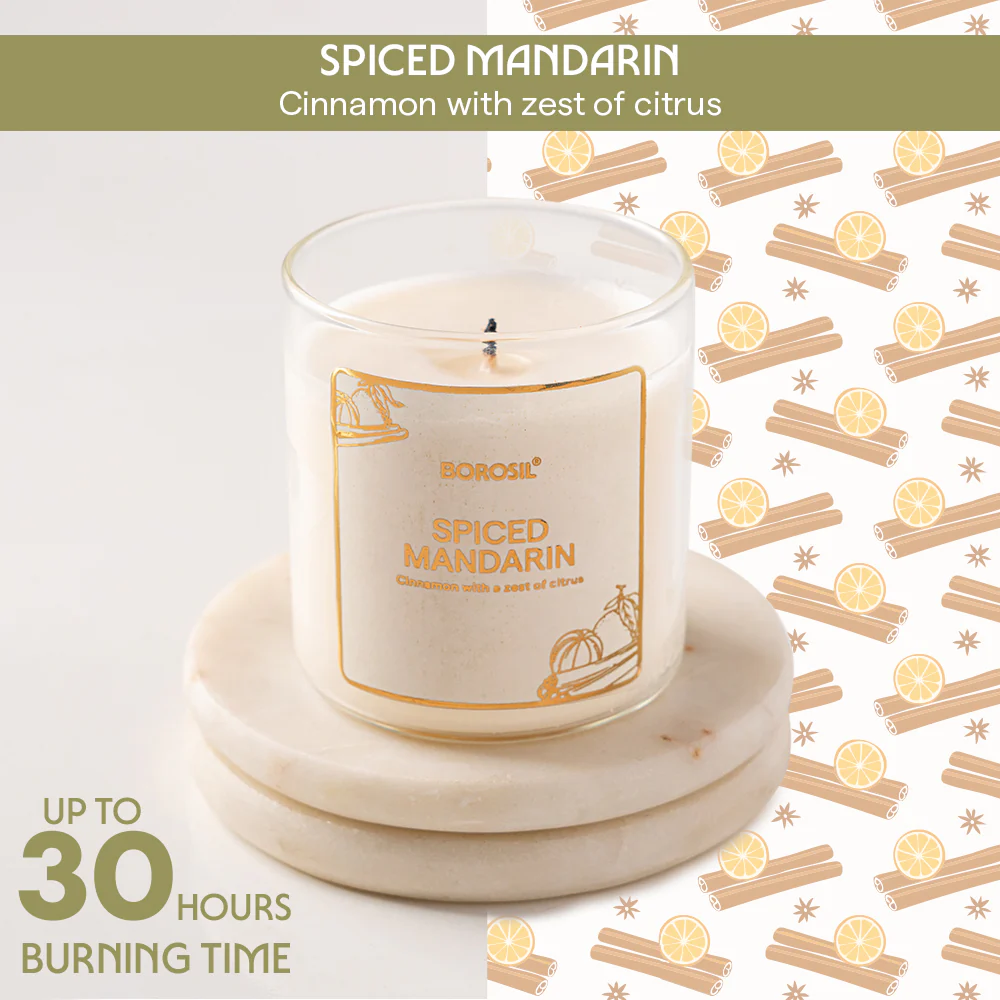 Cinnamon-Orange Soy Wax Candle - Image 4