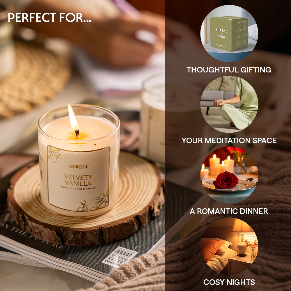 Velvety Vanilla Soy Wax Candle - Image 3