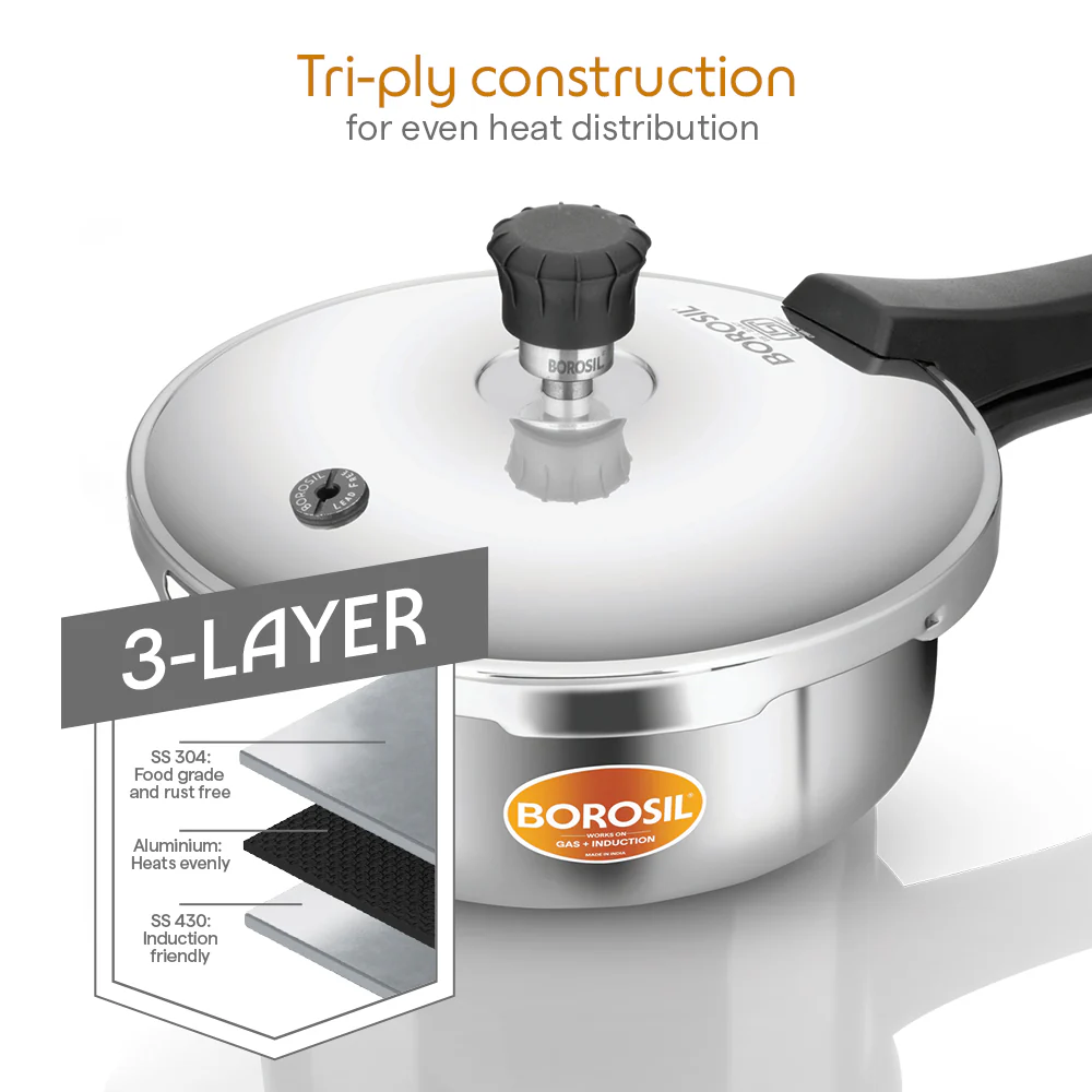 Presto Triply Outer Lid Pressure Cooker - Image 2