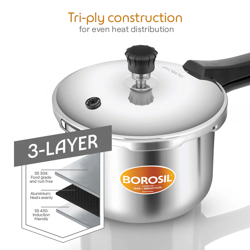 Presto Triply Outer Lid Pressure Cooker - Image 2