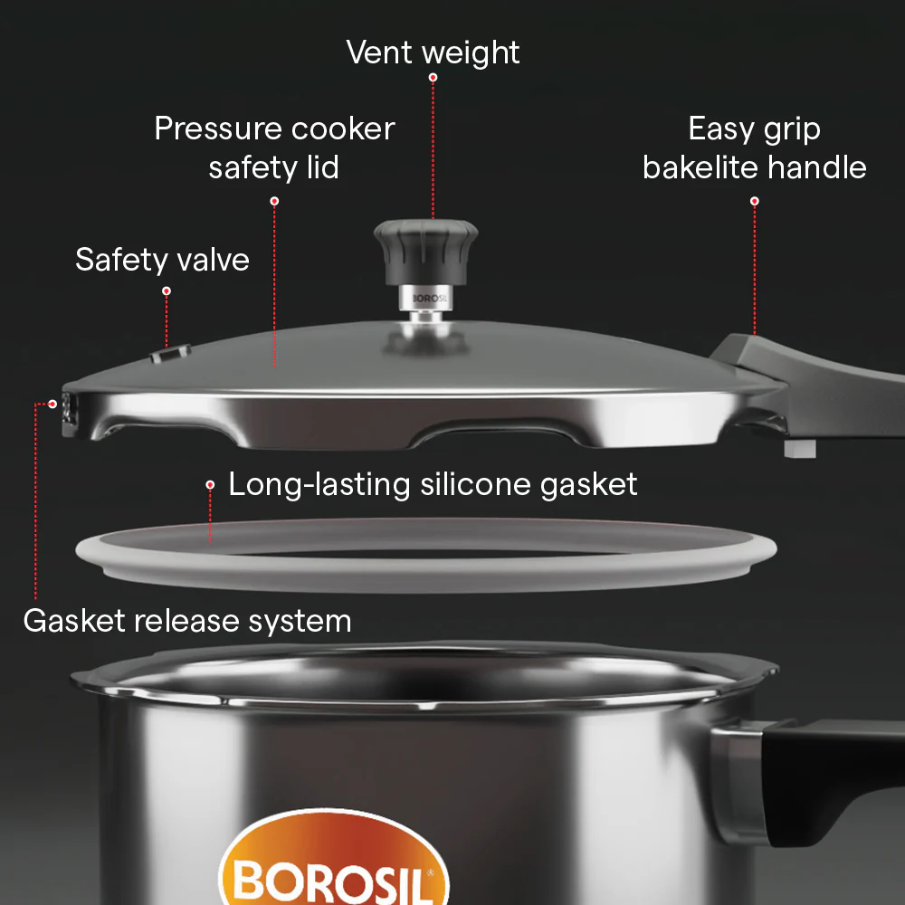 Presto Triply Outer Lid Pressure Cooker - Image 4