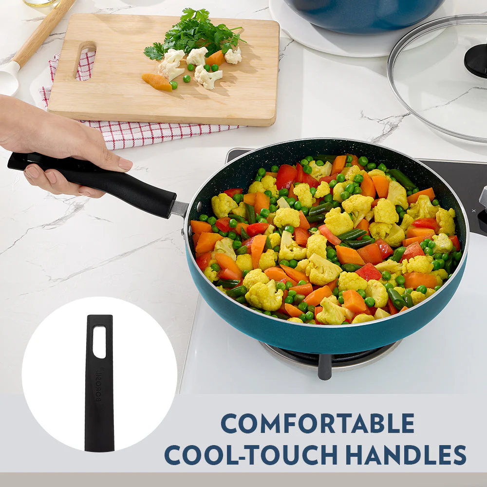 Pro Chef Nonstick Deep Pan with Lid - Image 6
