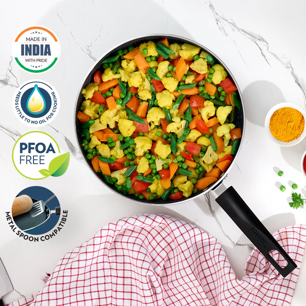 Pro Chef Nonstick Deep Pan with Lid - Image 8
