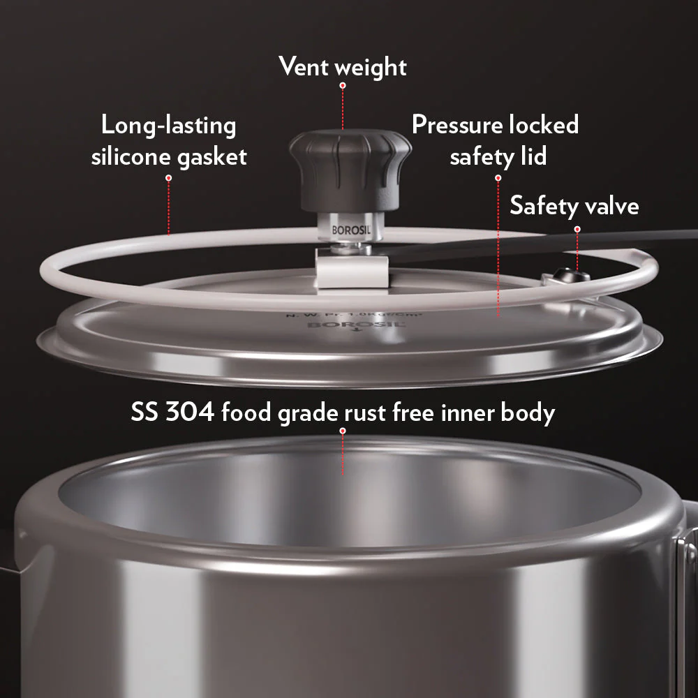 Pronto Triply Inner Lid Pressure Cooker - Image 5