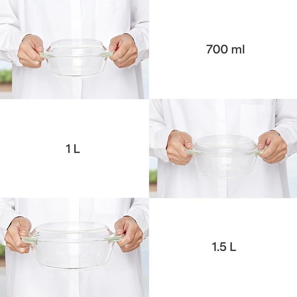 Round Casserole Set of 3 with Lid - Image 5